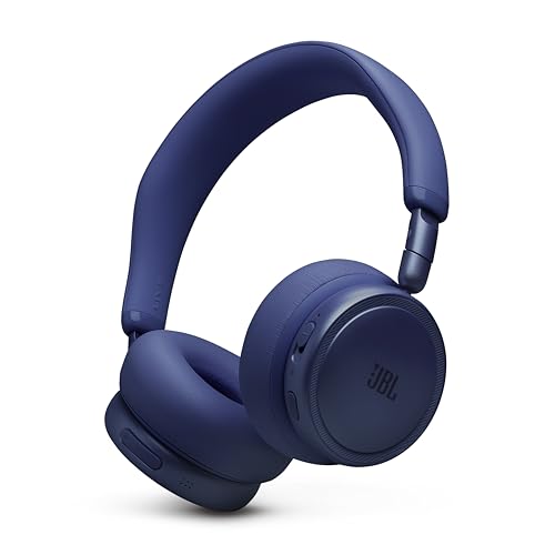 Image of JBL Live 680NC - Wireless on-Ear True Adaptive Noise Cancelling Headphones, JBL Signature Sound with Hi-Res Audio, 2-mic Perfect Calls 2.0 with AI-Trained Algorithm, & Personi-Fi 3.0 (Blue)