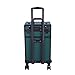 Karl home 4 in 1 Makeup Train Case Rolling Cosmetic Trolley Large Capacity Travel Organizer with Key 360°Swivel Wheels Suitcase for Beauticians Hairstylists Nail Tech Students,Dark Green
