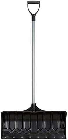 Snow Pusher, Polypropylene Blade, D-Grip Handle, 21-1/4" W