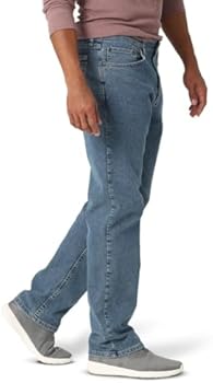 Wrangler Authentics Comfort Flex Waist Relaxed Fit jeans voor heren, Rook, 29W / 30L Wrangler Authentics Comfort Flex Waist Relaxed Fit jeans voor heren, Rook, 29W / 30L