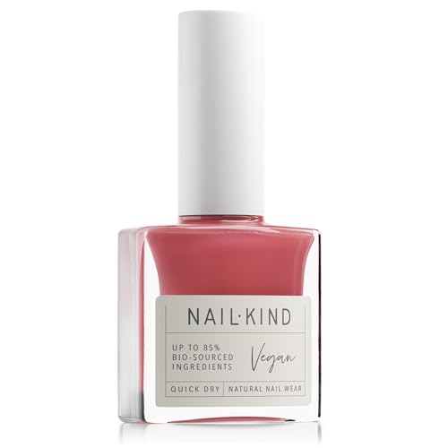 NAILKIND Pink Nail Polish - Bubblegum - High-Gloss - Modern-Pink Nail Varnish - Vegan Nail Lacquer - Peta Certified + Cruelty Free - Quick Drying Long Lasting - Chip Resistant Manicure - 8ml