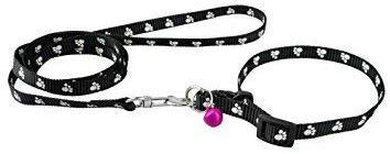PSK PET MART Nylon Paw Print 15 MM Collar Set for Puppies and Cats,Multicolored