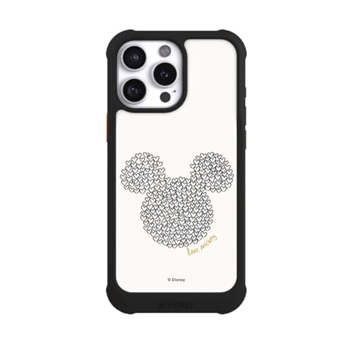 Coque iPhone 16 Pro Max Antichoc Noire Mickey Disney compatible MagSafe NIVOmax