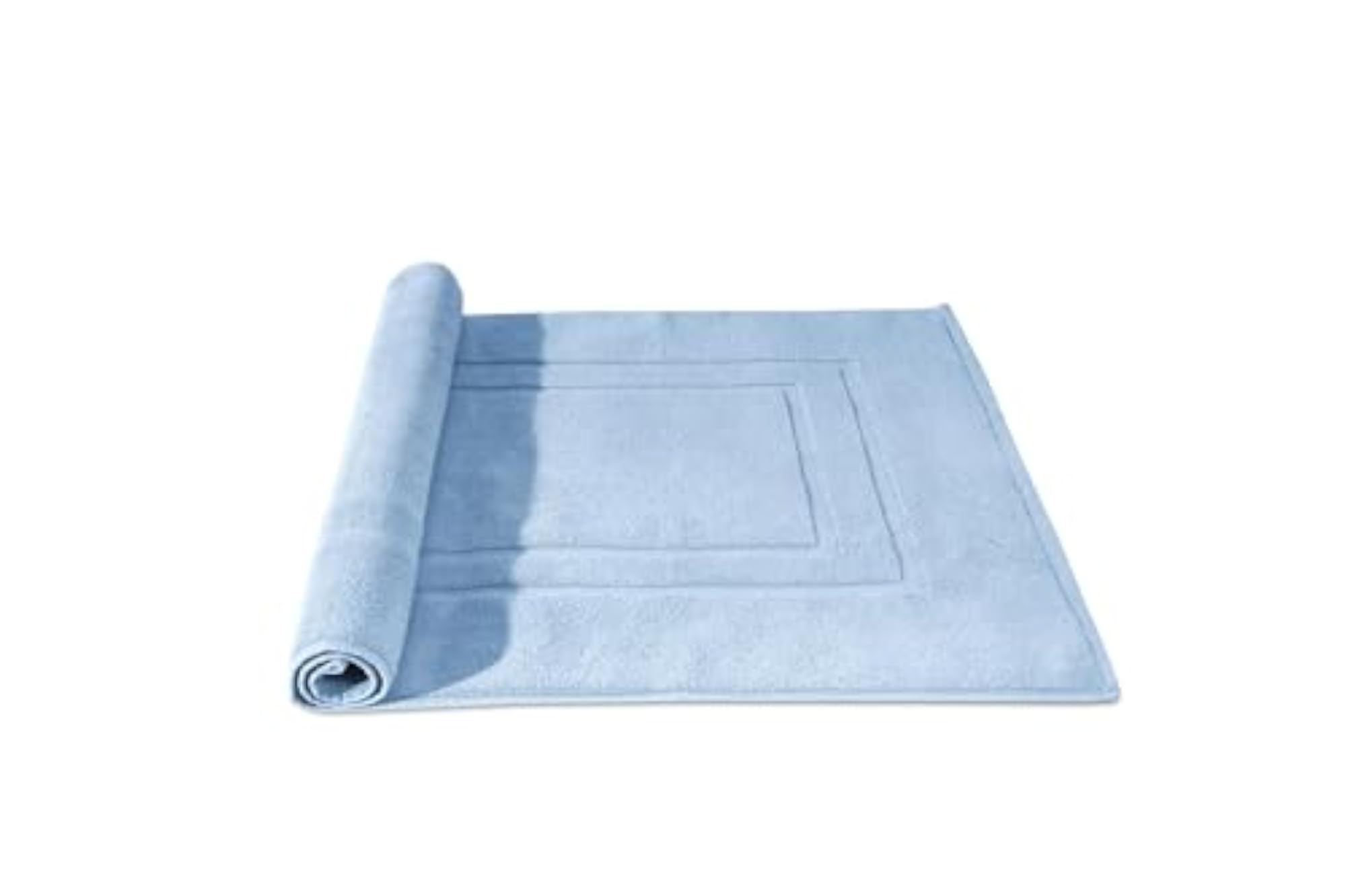 2 Piece Towel Like Bath Mats, 100% Cotton Terry