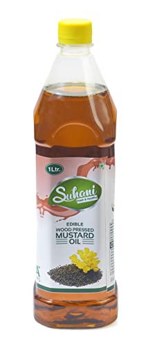 Image of Organic Black Mustard Oil (1 Liter) Cold Pressed /Wood Pressed Oil | sarso /Mustard kachi Ghani ka tel by (Suhani) Eywa