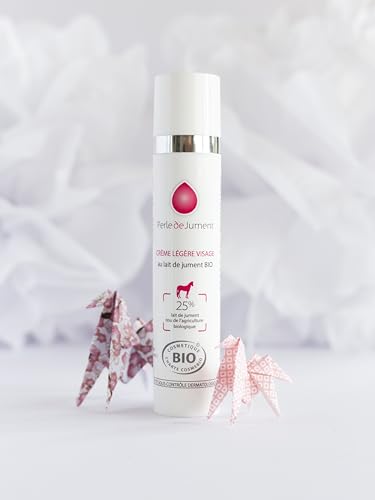Crème visage légère au lait de jument bio - en direct du producteur et fabriqué en France
