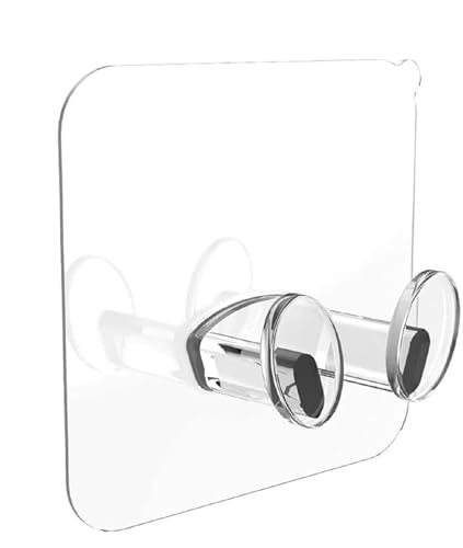 Image of 10 Pack Self Adhesive Transparent Plug Hooks Multi-Purpose Wall Mounted Power Plug Holder & Photo Frame Hanging Hooks Free No Drill Utility Stickers for Keys Kitchen Bathroom Bedroom