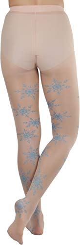 Image of ToBeInStyle Womens Fun Tights with Festive Wrap Around Designs