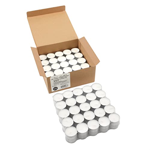 Stonebriar DTL-50-6 Count White Unscented Smokeless Long Burning Tea Light Candles thumb #6
