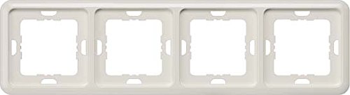 Preisvergleich Produktbild Bjc delta otros SIEM Rahmen 5TG1814 4fach titanweiss