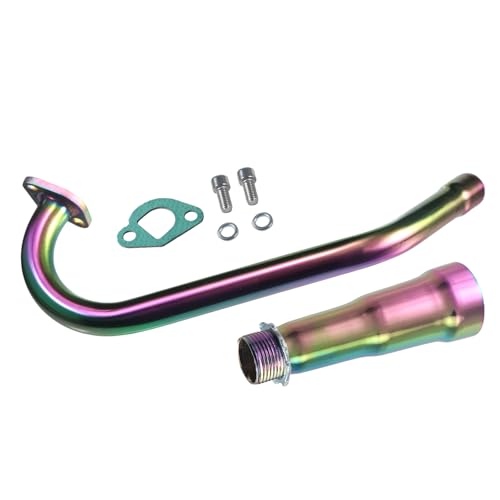 Image of Upgraded 3 Stage Exhaust Header Pipe Colorful,For Predator 212cc 196cc Go Kart& Mini Bike, For Coleman Powersports CT200U,CT200U-EX,BT200X, For Honda GX160,GX200
