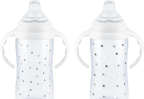Image of NUK Learner Cup 6+ Months Timeless Collection Amazon Exclusive 10 Oz – BPA Free Spill Proof Sippy Cup 2 Count (Pack of 1)