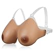 Vollence B Cup Realistico Strap-on forme mammarie al silicone Enhancer Boobs No Bra Need for Cross dresser