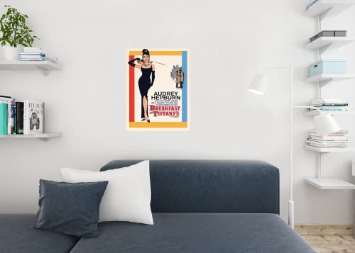 Pyramid America Breakfast At Tiffanys Audrey Hepburn Holly Golightly Romantic Comedy Movie Film Cool Wall Decor Art Print Poster 24X36 #TOP4