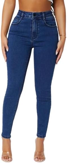 zaylaWomen's Skinny Fit Jeans I Slim Fit Denim Lycra Stretchable Jeggings Pant I Clean Look Solid Full-Length I Stylish High Rise Pants for Gym, Office & Home wear I for Girls & Women