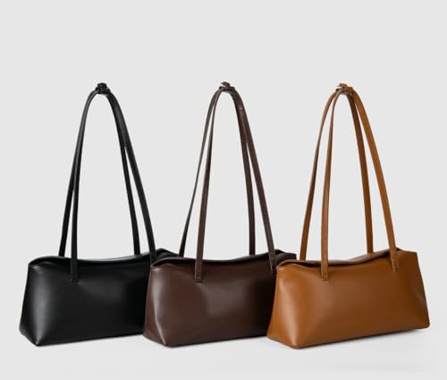 Image of Slouchy PU Leather Hobo Bags Women Retro Trendy Underarm Shoulder Bag Cute Crescent Crossbody Purses Travel Tote Handbag 2026