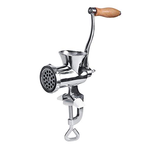 Tabletop Meat Mincer, manuelle arbeitssparende manuelle Fleischwolf, Edelstahlküche zur Herstellung von Würstchen