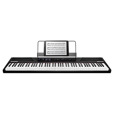Alesis Recital 88 Key Digital Piano Keyboard for Beginners with Semi Weighted Keys, Built-In Speakers and Piano Lessons Cover