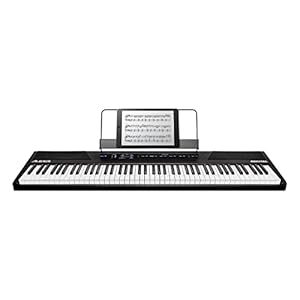 Alesis Recital 88 Key Digital Piano Keyboard for Beginners with Semi Weighted Keys, Built-In Speakers and Piano Lessons