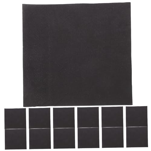 Yardenfun 20 Hojas Servilletas Negras Doble Unidades para Fiesta Cócteles Boda Graduación Verano