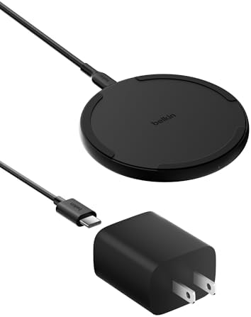 Belkin Wireless Charging Pad 15W - Qi Charger, Charging Station f...