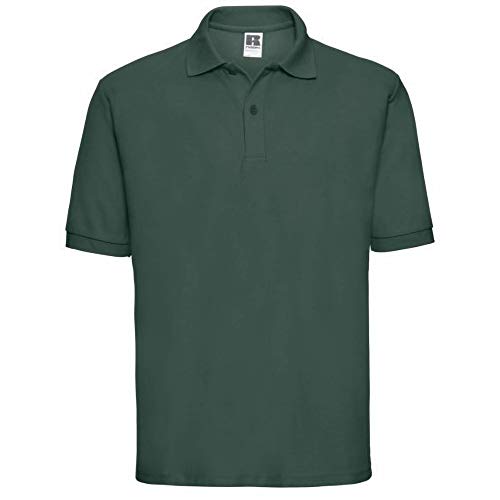 Russell Mens Classic Short Sleeve Polycotton Polo Shirt (2XL) (Bottle Green)