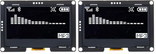 Image of HiLetgo 2.42 inch SSD1309 128x64 OLED Display Module 2.42 Inch OLED LCD Display Module IIC I2C 4 Pin or SPI 7 Pin Optional (Pack of 2)