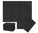 Black Dental Bibs 13''x18' Disposable Tattoo Sheet Waterproof Patient Napkin Professional Towels for Dentist, Nail, and Piercing - 3 Layer Bib 2-Ply Tissue with Poly Backing [Pack of 55]