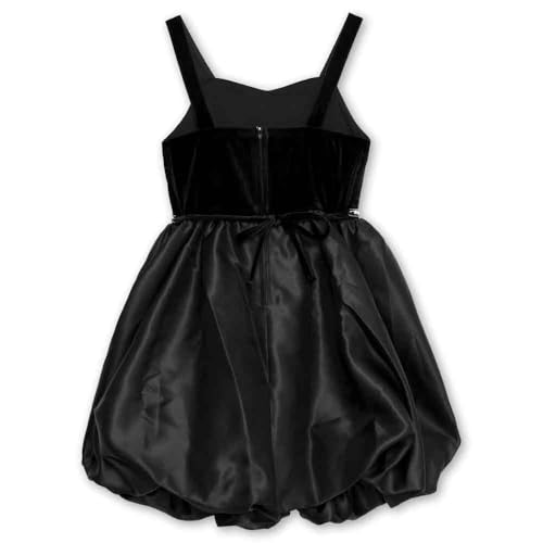 Speechless Girls' Velvet and Satin Sleeveless Bubble Party Dress2