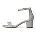 J. Adams Daisy Heeled Sandals - Ankle Strap Low Block, Open Toe Dress Pumps, Chunky Heels - Dressy Shoes for Women - Bridal, Wedding, Summer Sandals
