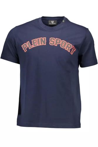 T-Shirt Plein Sport TIPS117 pour homme haut de sport noir col rond original