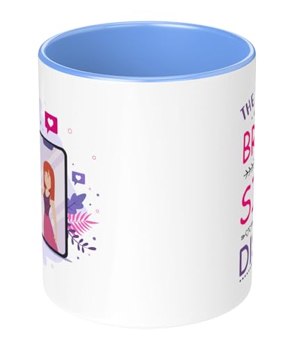 Image of Raksha Bandhan Gifts Printed Mug with Keychain Best Rakhi Combo Gift for Brother & Sister Rakshabandhan Return Gifts for Sister White 350ml Coffee Mug(Pack of 5)(Combo Set)(RMCKRCG316)