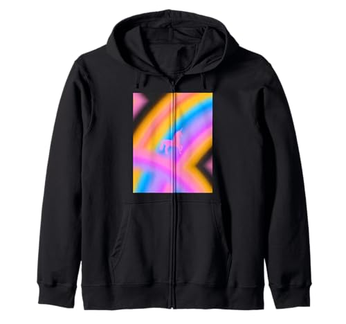 Unicorn Rainbow Aesthetic Nostalgic Aura 80s Inspired Vtg �W�b�v�p�[�J�[