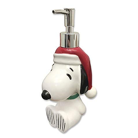 Jay Franco and Son Snoopy Peanuts Holiday Lotion/soap Pump