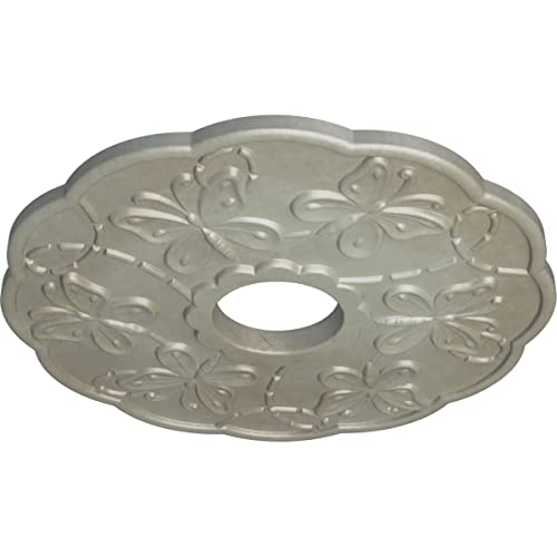 Image of Ekena Millwork CM17TSFLSDecorative Ceiling Medallions Modeled After Original Historical Patterns & Designs, Flash Gold
