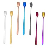 FIXOSHEE 7 piezas Cucharas Mezcladoras y Palas de Acero Inoxidable Mango Ergonómico Superficie Lisa sin Rebabas Duraderas para Uso Doméstico Bar