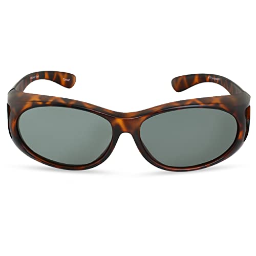 Image of LensCovers Polarized Wraparound Sunglasses | Wear Over Sunglasses | Fitover for Glasses