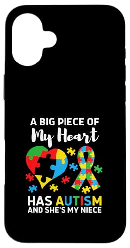 Big Piece Of My Heart Has Autism  ӎ f  X}zP[X iPhone 16 Plus p