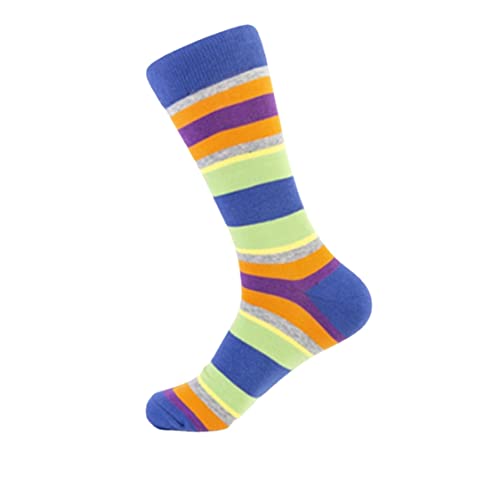 Men's Socks Trendy Socks Men's Long Cotton Socks Striped Socks Casual Jacquard Socks