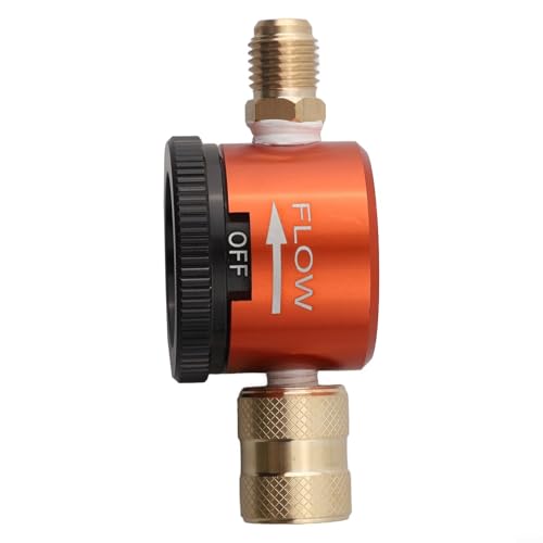 Honseadek 1/4 Inch Nitrogen Purge Device with 3-position Dial for Hvac Systems Brass Connector Regulator for Purging and Brazing 50 Psi I