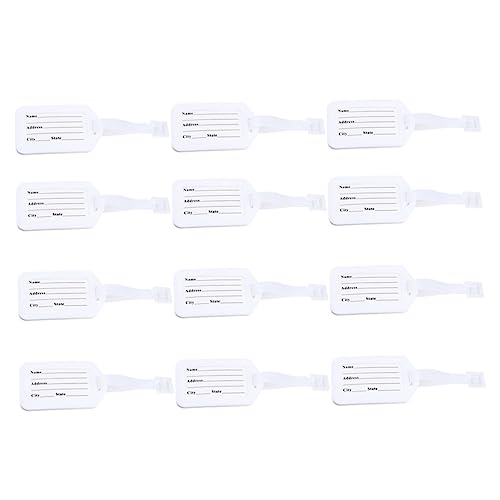 Yardenfun 30 Set Travel Luggage Tag Suitcase Pendant Tag Name Tag Baggage Tag