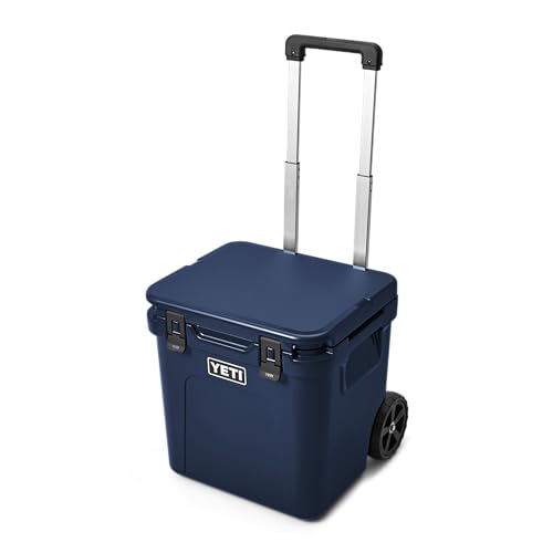 YETI Roadie 48 Wheeled Cool Box, Insulated Hard Cooler, Navy