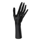 Material: Vinyl Kunststoff Almencla 13 Zoll weibliche Schaufensterpuppe Rechten Arm Hand Schmuck Ring Handschuh - Schwarz