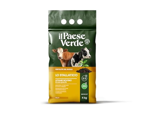 Lo Stallatico 4kg Il Paese Verde.Concime organico biologico, totalmente naturale a base di letame bovino che nutre le piante e aumenta la fertilità del terreno.