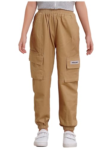 Aislor Kids Boys Girls Cargo Trousers Hip Hop Dance Cargo Jogger Pants Hiking Climbing Athletic Sweatpants Streetwear