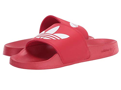 Image of adidas Originals Men's Adilette Lite Slides, Scarlet/White/Scarlet, 9.5 UK