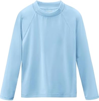 Boys Rash Guard Long Sleeve Swim Shirts Sun Protection UPF50+ T Shirts Rashguard Swimwear Fishing Wa...