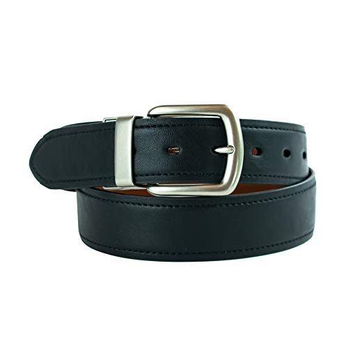 Image of Levi's Leather Men's Levis 40Mm Reversible Belt With Brushed Silver Buckle