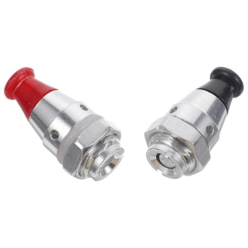 2 piezas de válvulas de seguridad para ollas a presión, aleación de aluminio resistente a altas temperaturas, válvulas jigger de repuesto para ollas de aluminio, accesorios eficientes de alivio de presión miniatura 1
