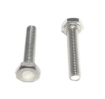 M5x30 Hex Head Cap Screws - A2-70 Stainless Steel Full Thread Bolts (25 Pack) | DIN933 Standard
